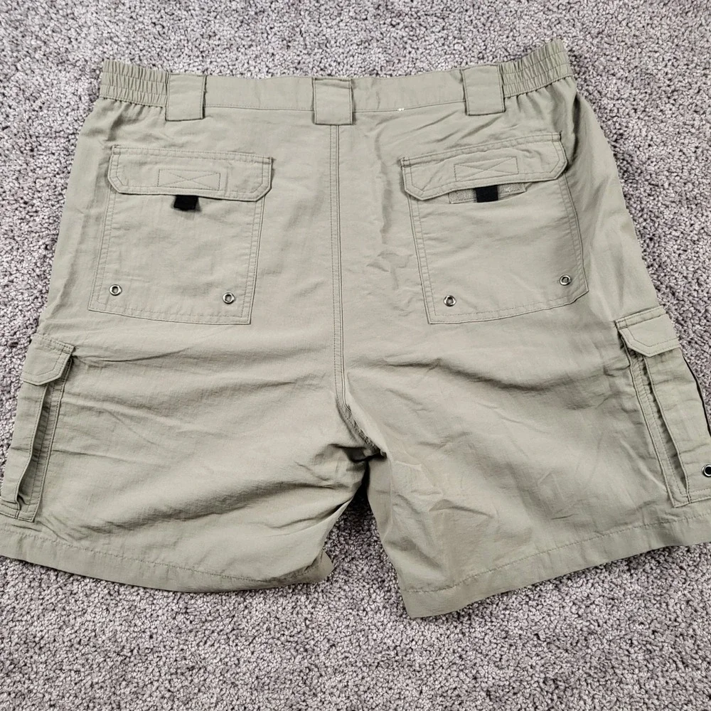 World Wide Sportsman Men 40 Cargo Shorts Khaki Nylon Tactical 616WW31610B Hiking